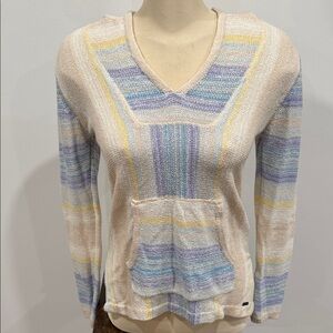 Harlow Pastel Striped Knit Hoodie